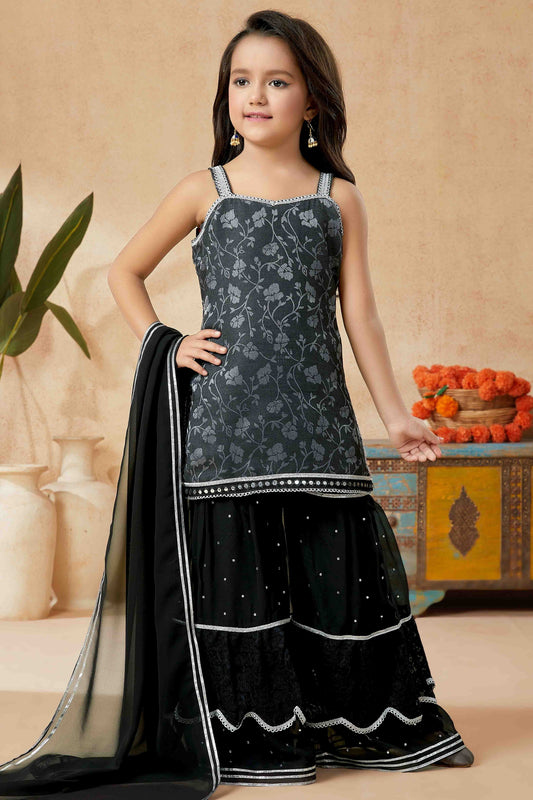 Black Art Silk Sharara Suit NCGW10710810