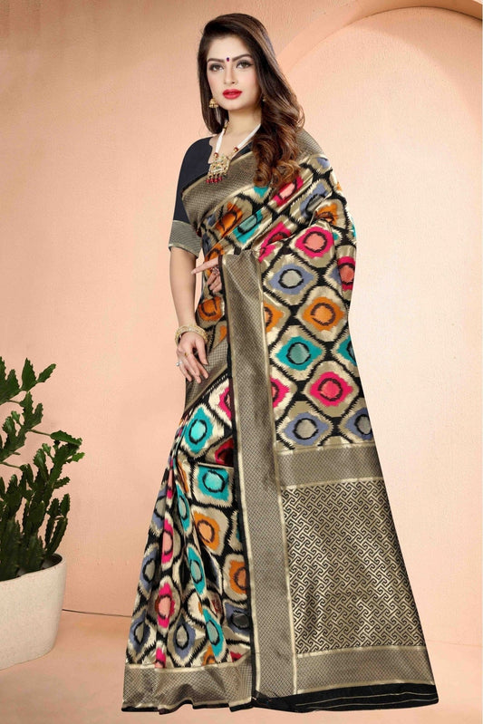 Black Banarasi Art Silk Traditional Saree NCSD11210776