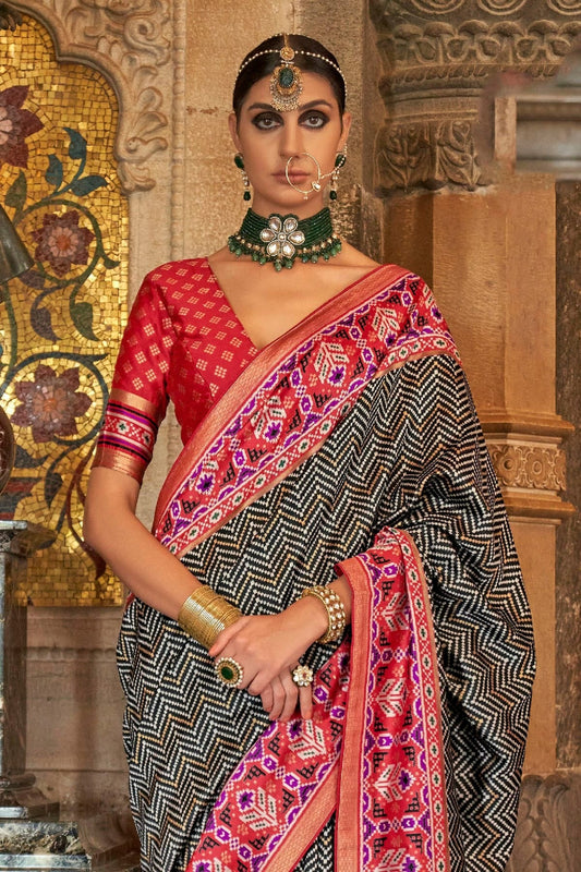 Black Banarasi Silk Saree NCSD11112475