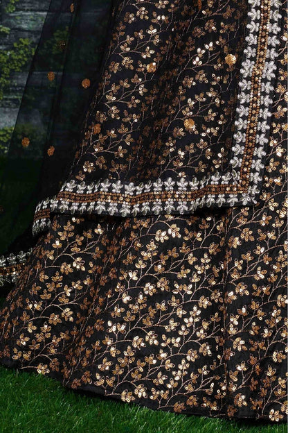 Black Banglori Silk Lehenga Choli NCLC10110252