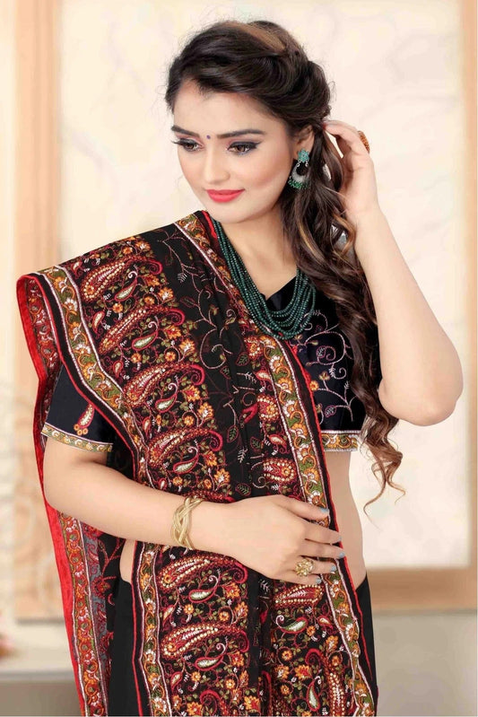 Black Georgette Designer Saree NCSD11210767