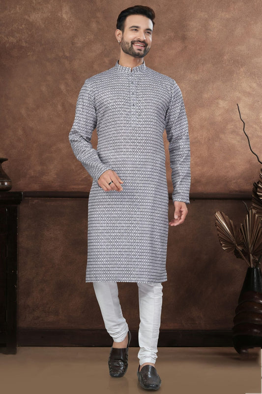 Black Jacquard Kurta Pajama NCKP10410114