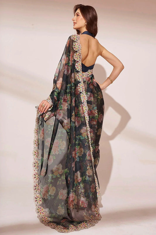 Black Jimmy Choo Saree NCSD11112455