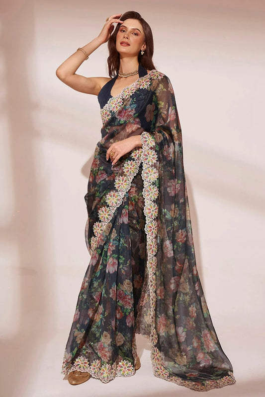 Black Jimmy Choo Saree NCSD11112455