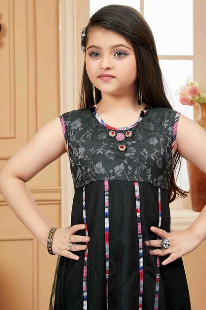 Black Net Pant Style Suit NCGW10710831