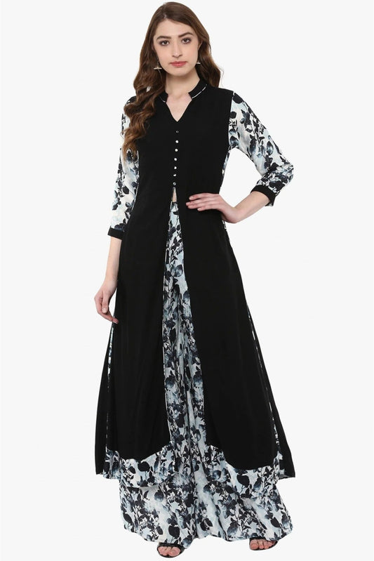 Black Plus Size Rayon A NCKR10610105