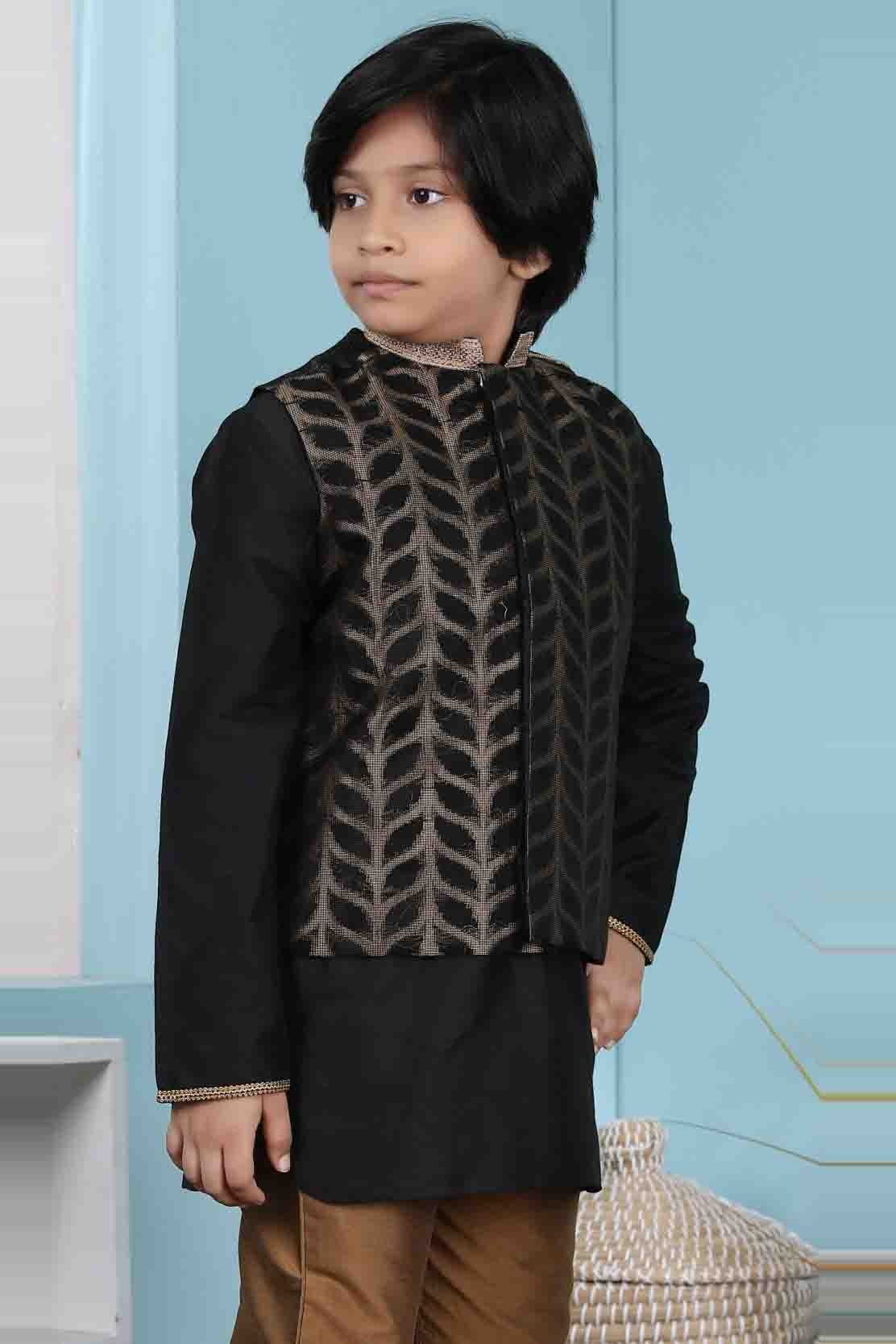 Black Silk Jacket  NCBW10710740