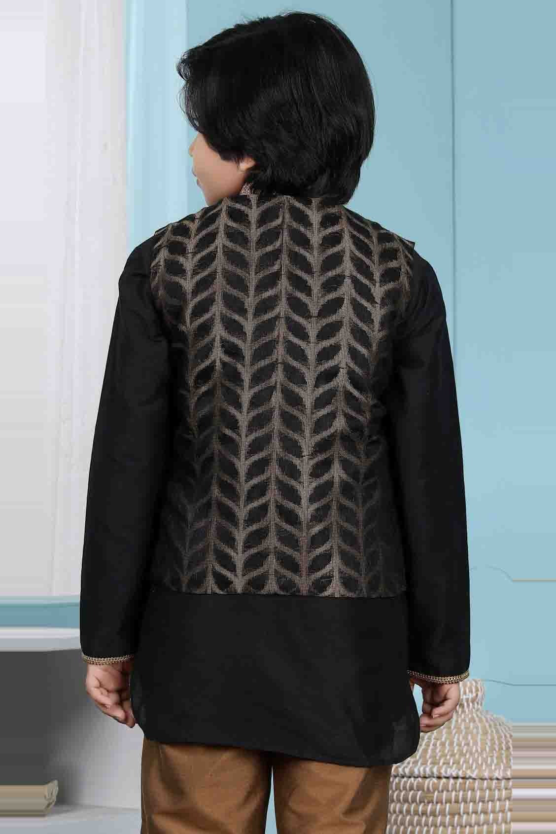 Black Silk Jacket  NCBW10710740