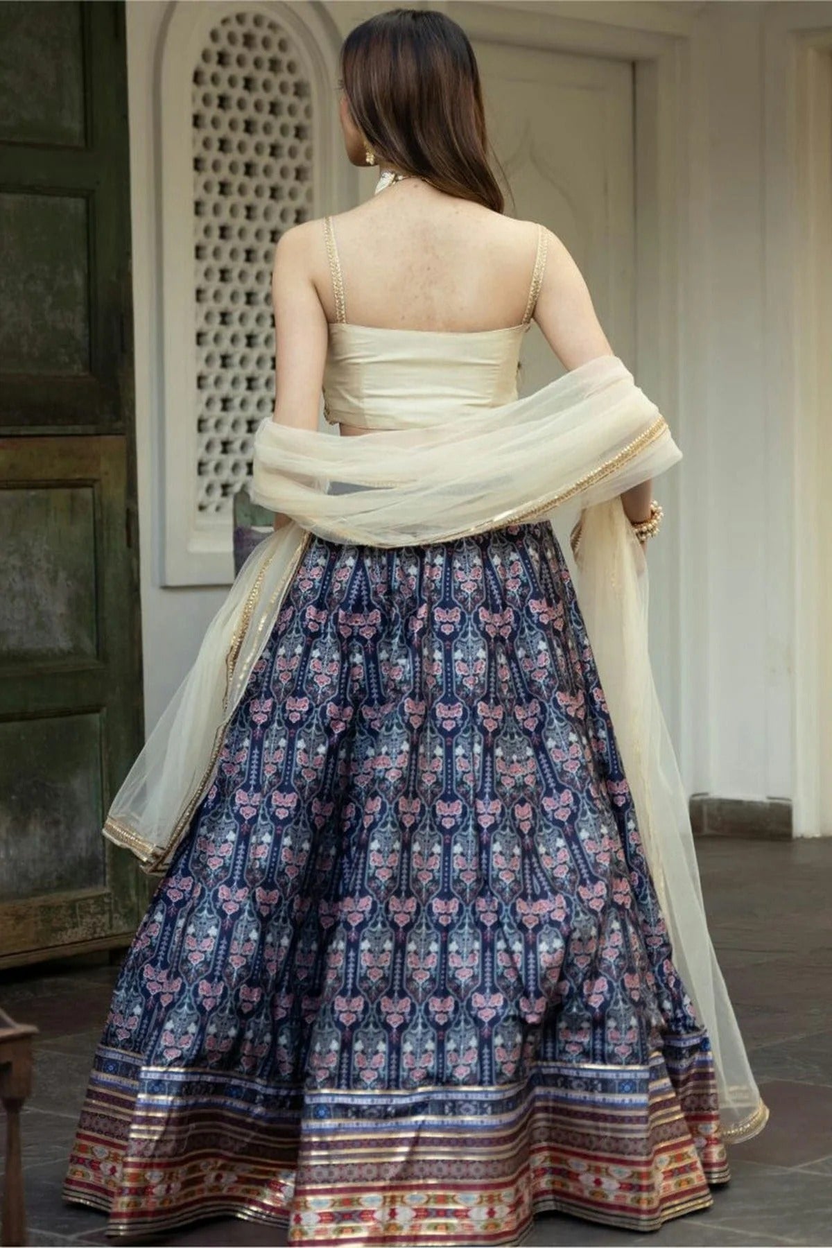 Blue Art Silk Lehenga Choli NCLC10110111