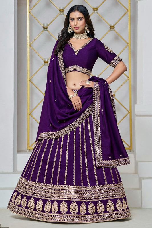 Blue Art Silk Lehenga Choli NCLC10510166