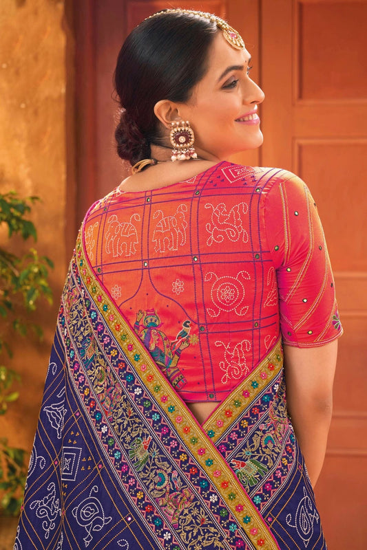 Blue Banarasi Silk Saree NCSD11112482