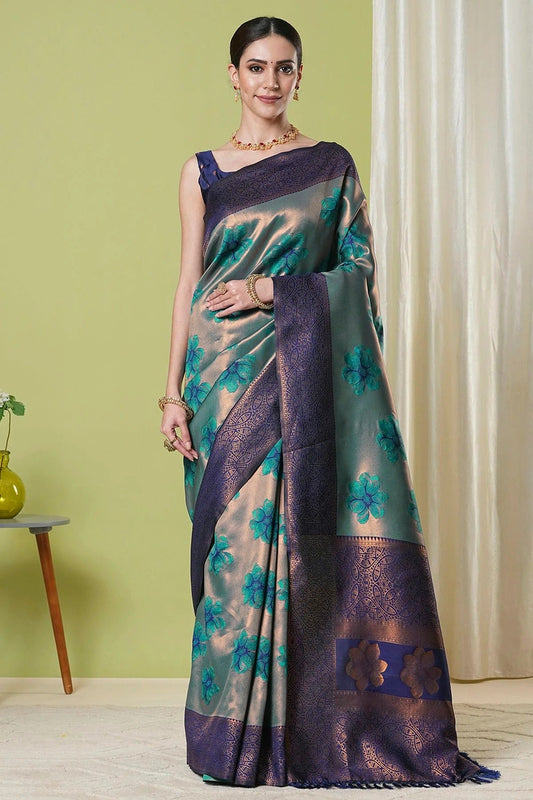 Blue Banarasi Silk Traditional Saree NCSD11111157