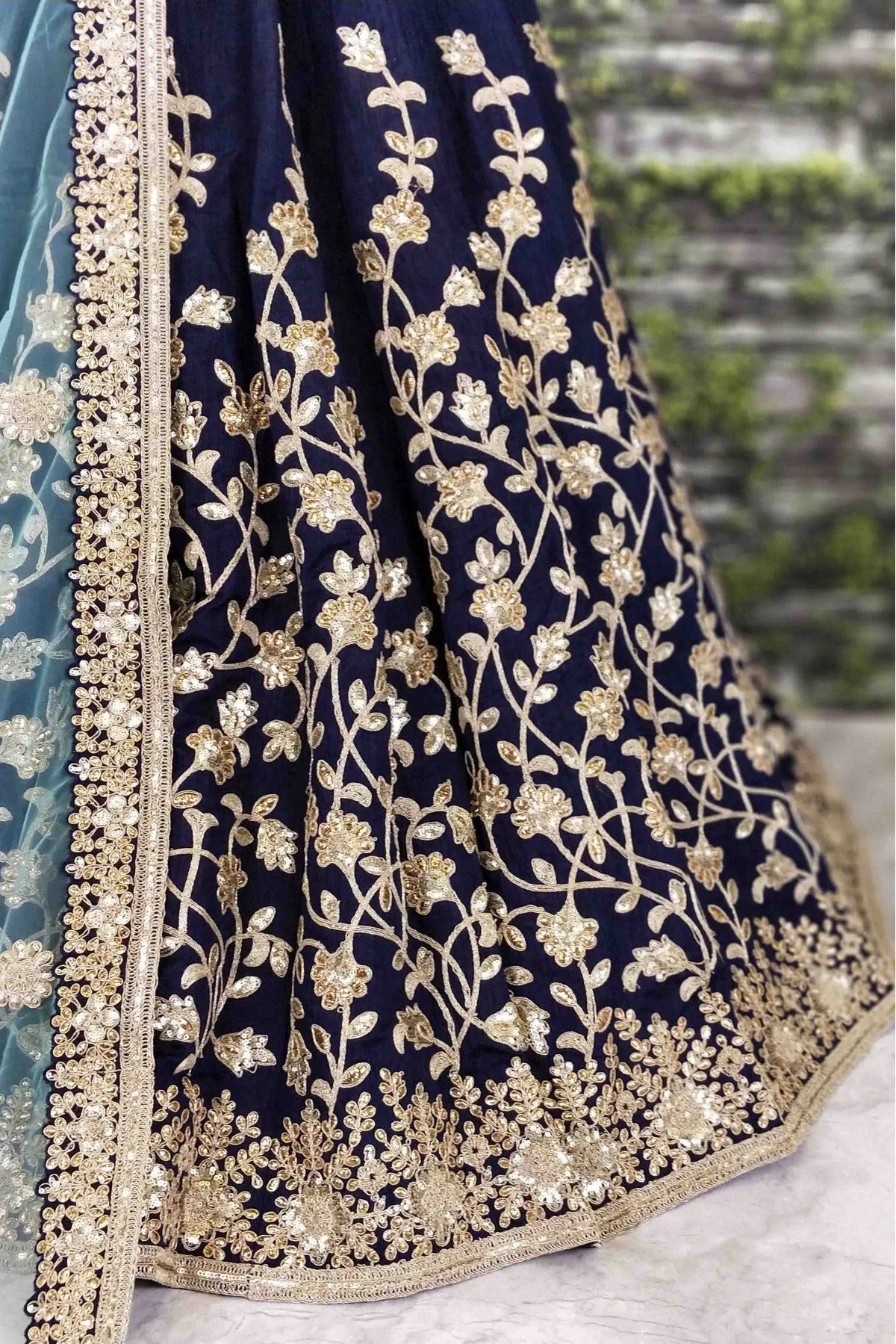 Blue Banglori Silk Lehenga Choli NCLC10110248