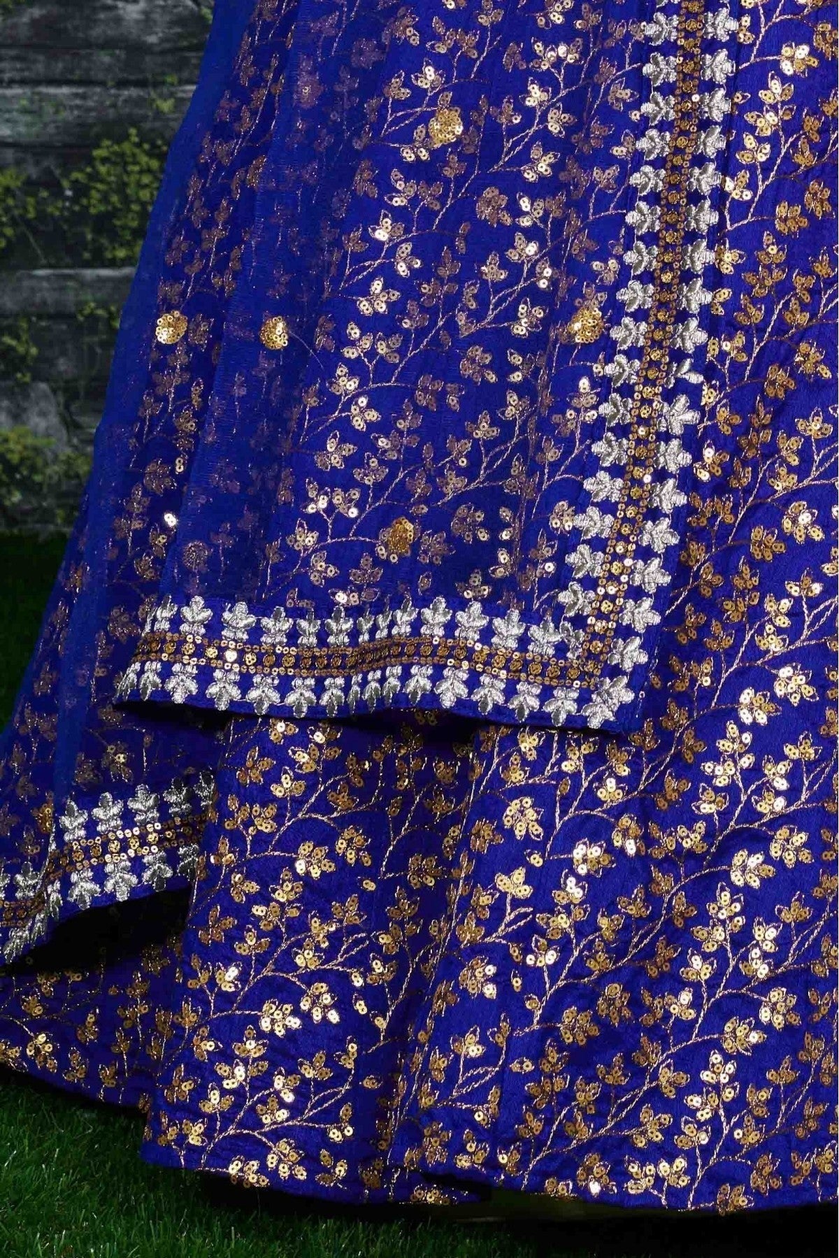 Blue Banglori Silk Lehenga Choli NCLC10110253