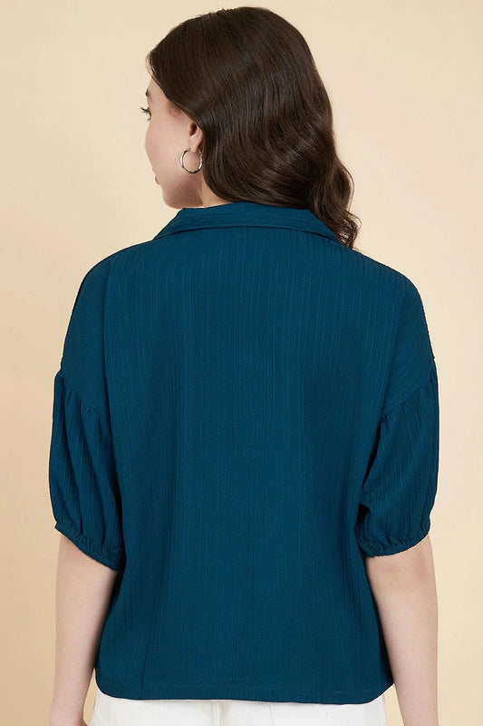 Blue Boxy Readymade Top  NCTP11112289