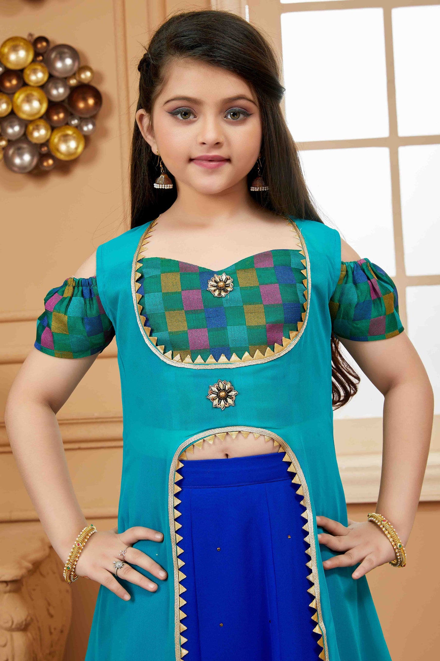 Blue Faux Georgette Lehenga Choli NCGW10710857
