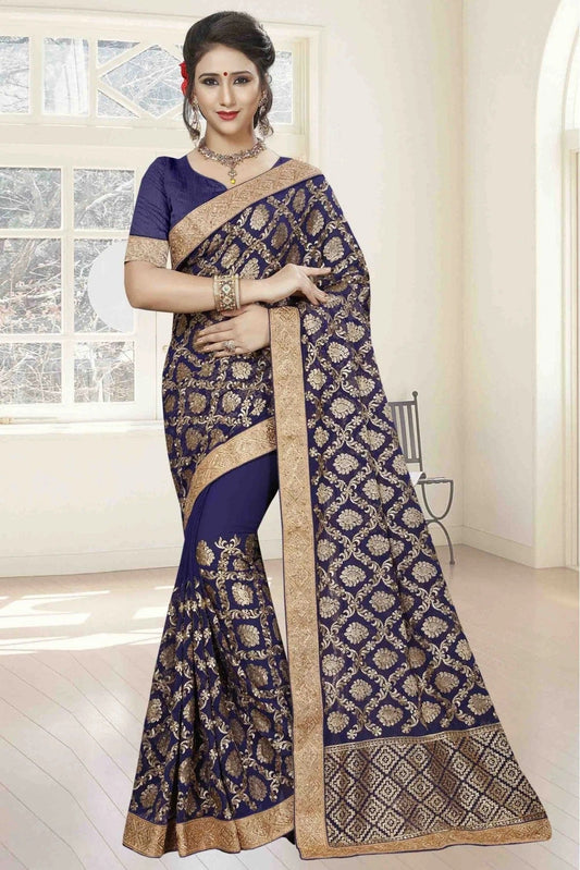 Blue Georgette Designer Saree NCSD10910460