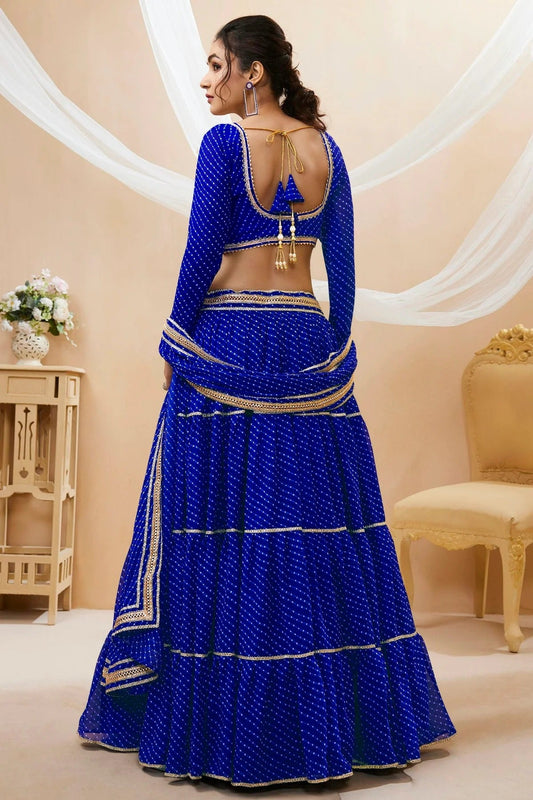 Blue Georgette Lehenga Choli NCLC10110130