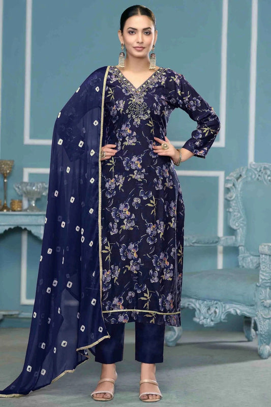 Blue Jaam Cotton Pant Style Suit NCSM11110745