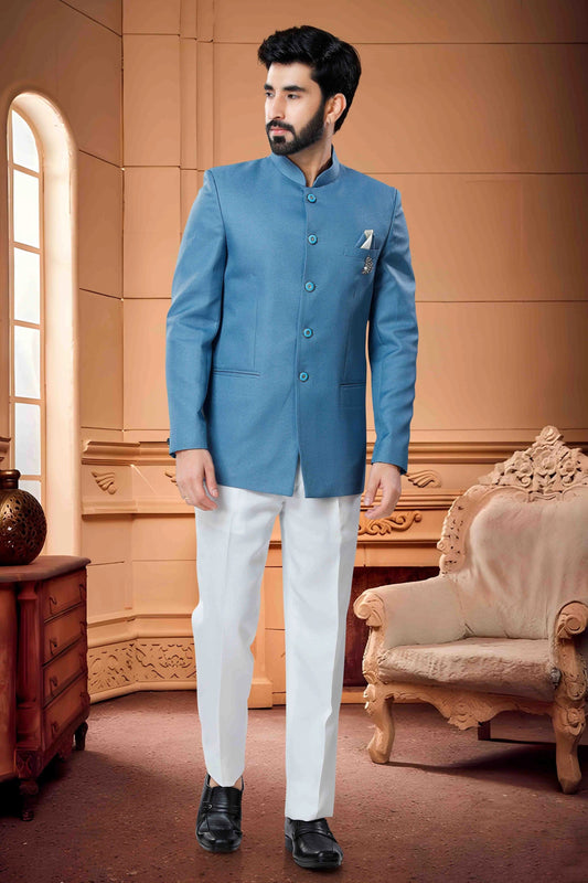 Blue Jodhpuri In Terry Rayon NCJP11310105