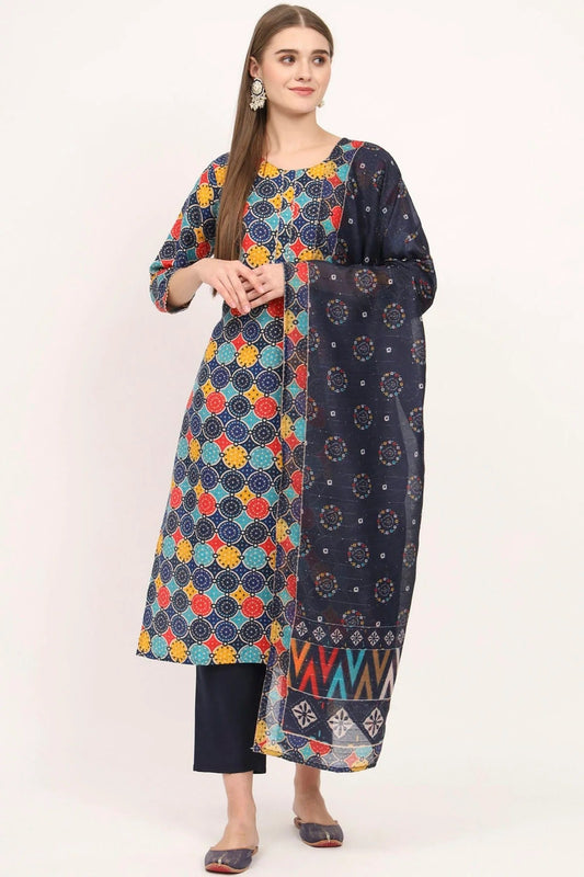 Blue Magic Cotton Stitched Salwar Suit NCSS11111958