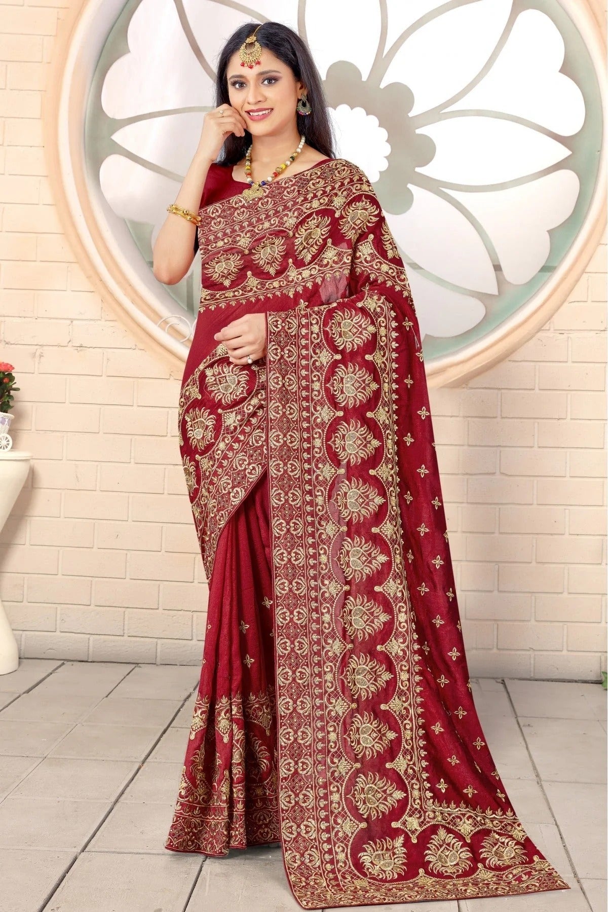 Blue Net Embroidery Saree NCSD10910669
