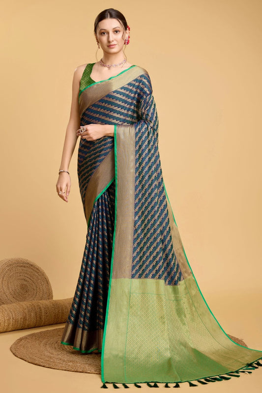 Blue Patola Silk Saree NCSD11112580