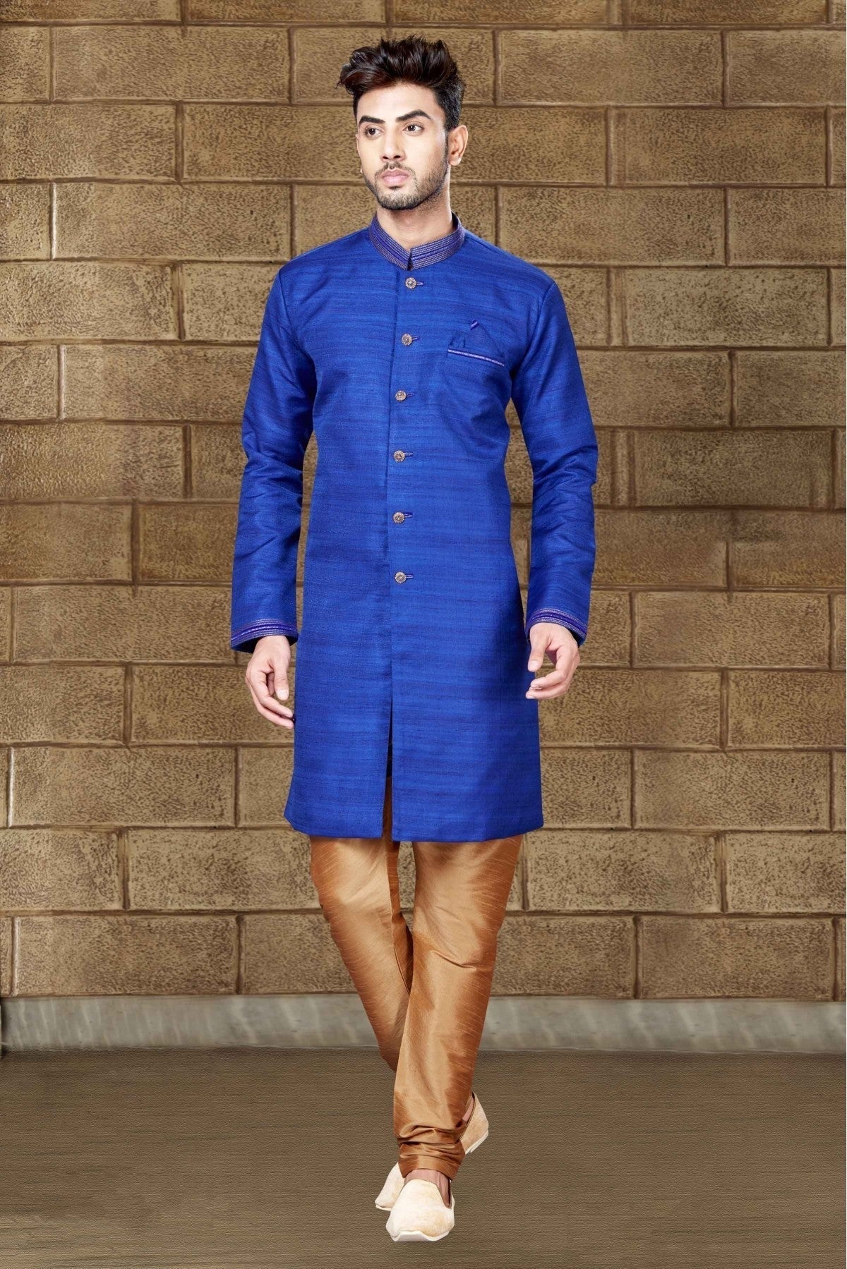 Blue Silk Indo Western NCSH10410324