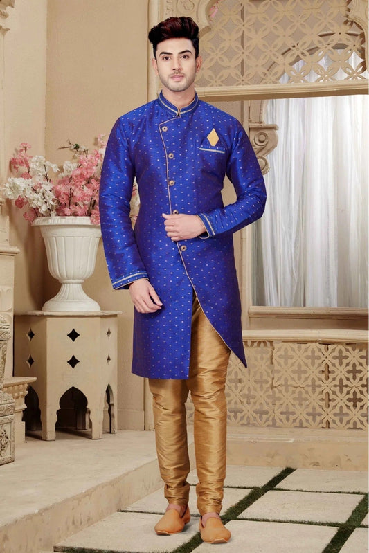 Blue Silk Indo Western NCSH10410326
