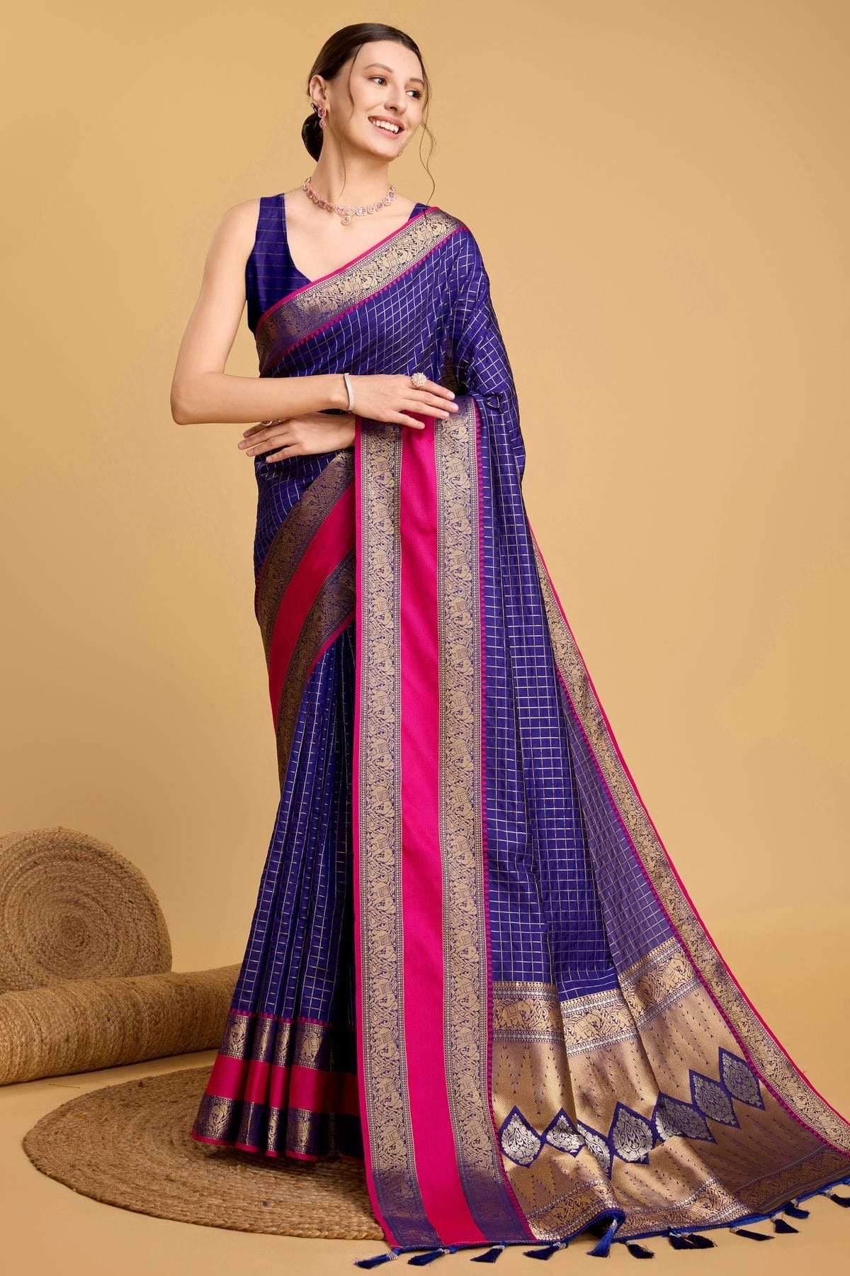 Blue Silk Saree NCSD11112531