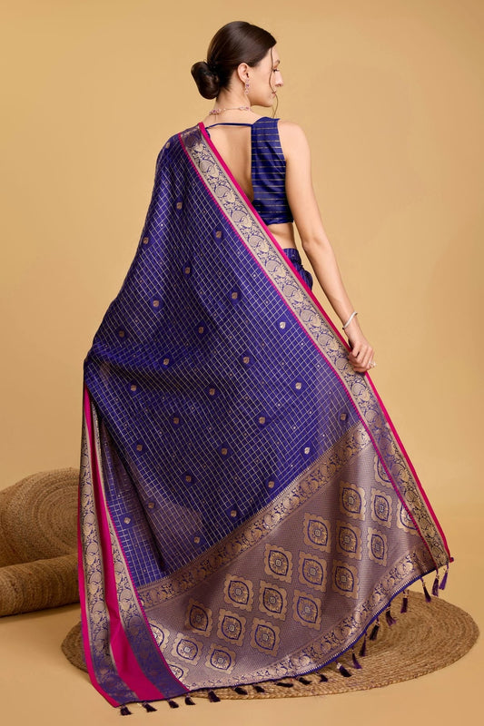 Blue Silk Saree NCSD11112562