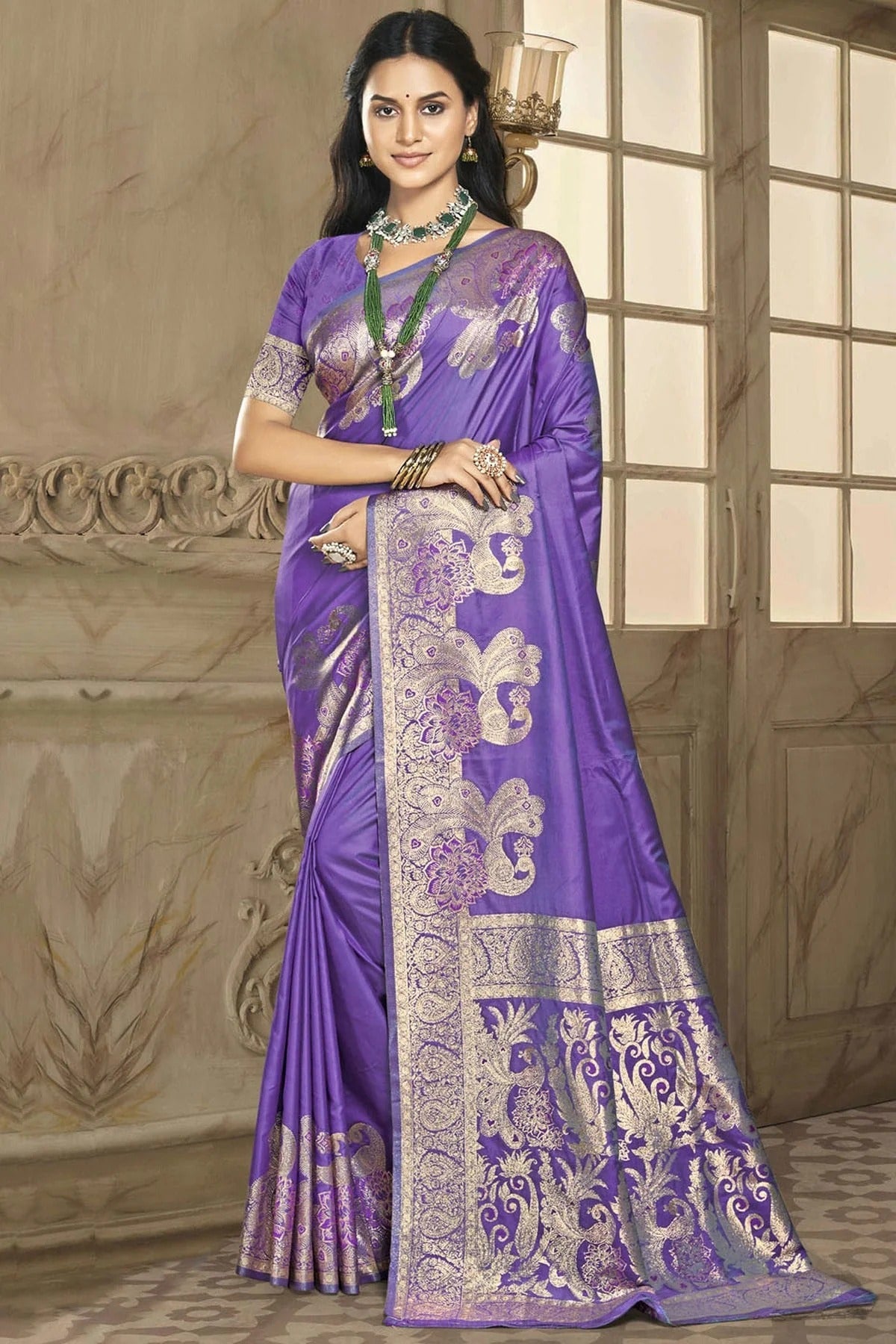 Blue Silk Traditional Saree NCSD11010424
