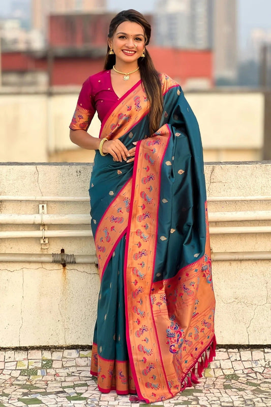 Blue Soft Silk Traditional Saree NCSD11111755