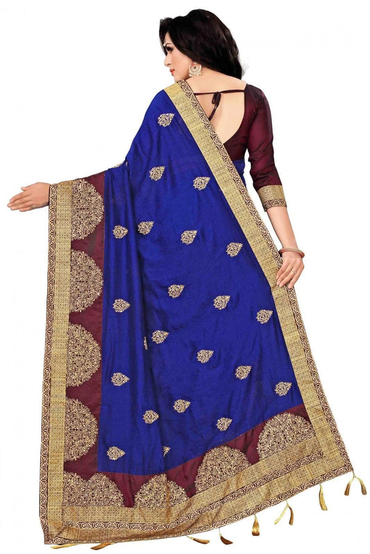 Blue Vichitra Silk Designer Saree NCSD11210655