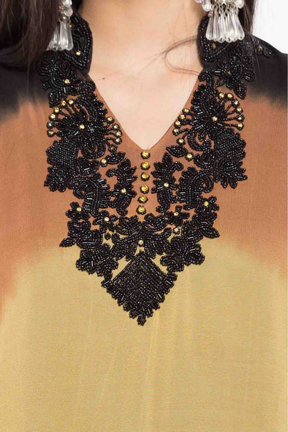 Brown Plus Size Stitched Faux Georgette Palazzo Pant Suit NCSS10710487