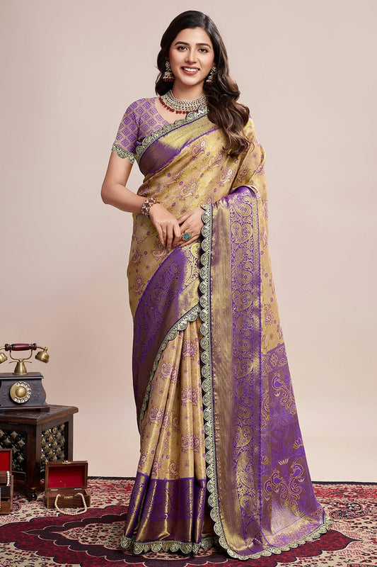 Brown Soft Silk Saree NCSD11111048