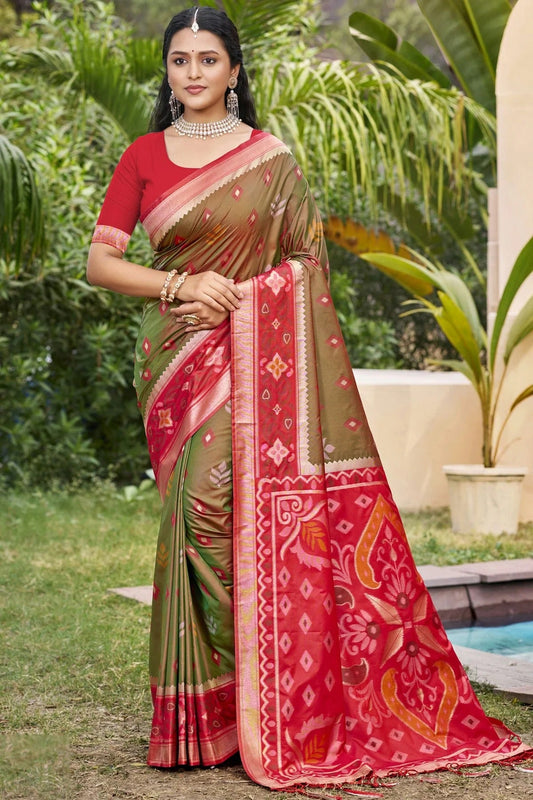 Brown Woven Silk Traditional Saree NCSD11010171