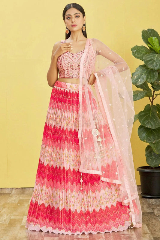 Chinnon Embroidery A Line Lehenga Choli NCLC10110158