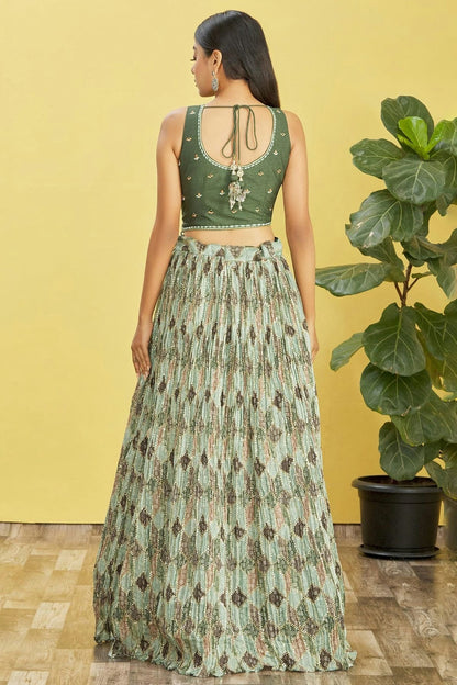 Chinnon Embroidery A Line Lehenga Choli NCLC10110159