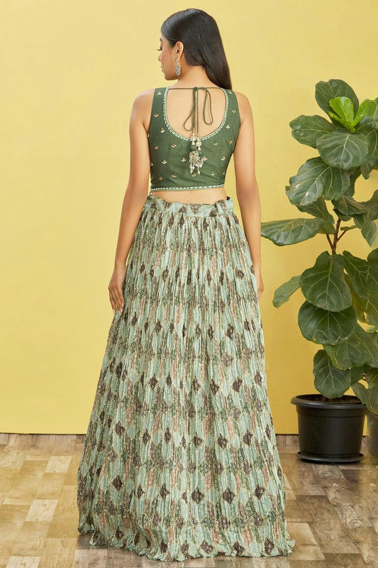 Chinnon Embroidery A Line Lehenga Choli NCLC10110159