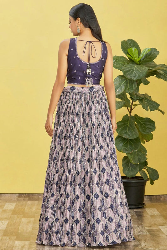 Chinnon Embroidery A Line Lehenga Choli NCLC10110160