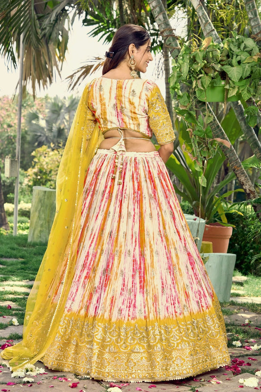 Chinon Embroidery A Line Lehenga Choli NCLC10110163