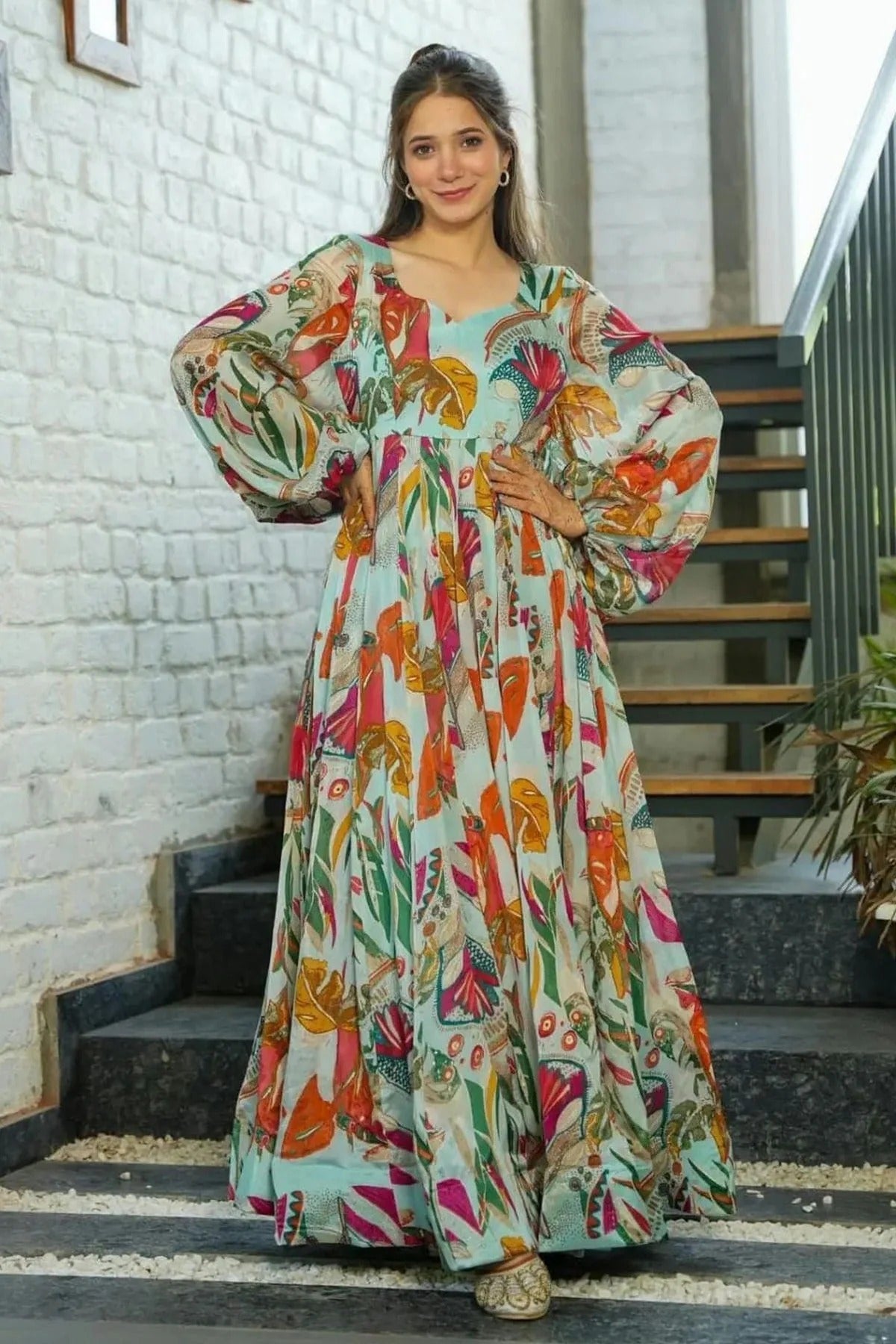 Chinon Readymade Long Gown NCGW11112415