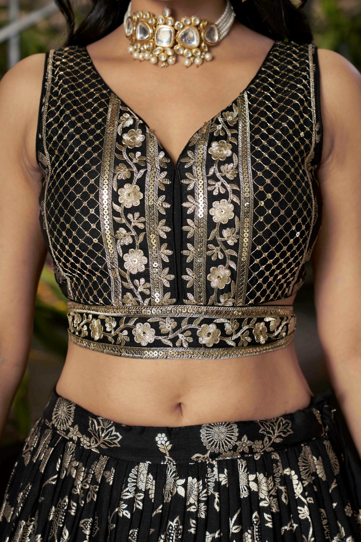 Dola Silk Jacquard Lehenga Choli In Black Colour LC10110100