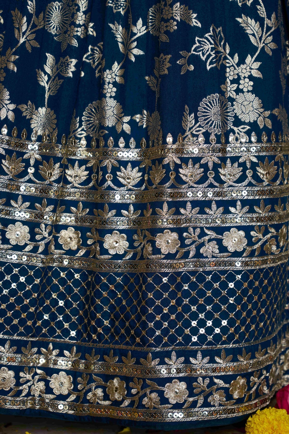 Dola Silk Jacquard Lehenga Choli In Blue Colour LC10110101