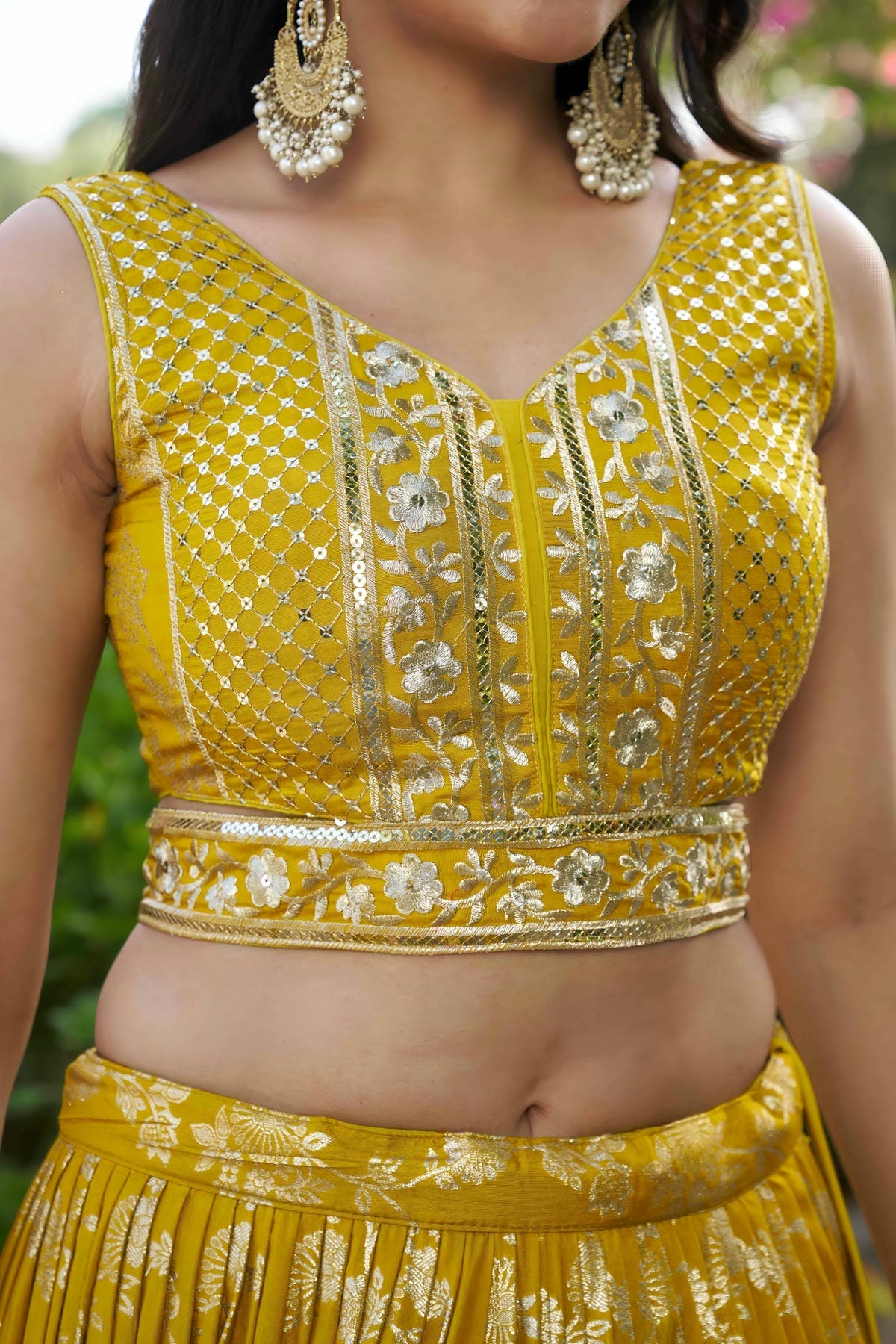 Dola Silk Jacquard Lehenga Choli In Yellow Colour LC10110111