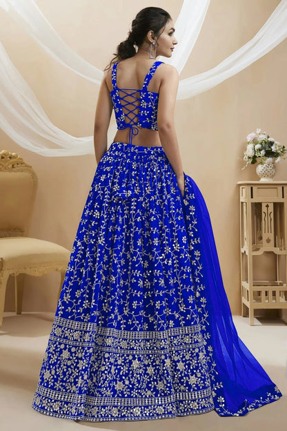 Georgette Embroidery A Line Lehenga Choli NCLC10110147