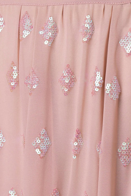 Georgette Lehenga Choli In Light Pink Colour LC10110168