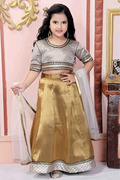 Gold Brocade Party Wear Lehenga Choli NCGW10710761