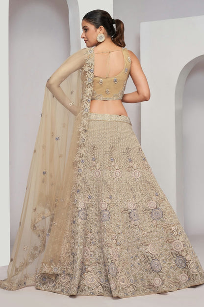 Gold Soft Net Lehenga Choli NCLC10310101